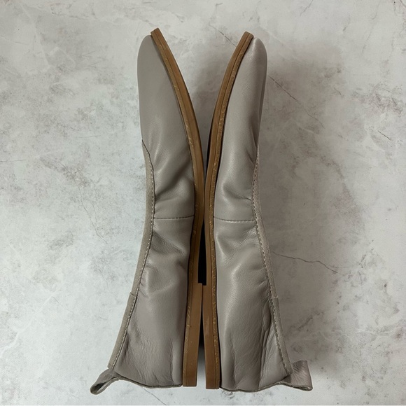 Eileen Fisher Notion Nappa Leather Ballet Flat in Grey 8.5 - Picture 5 of 11